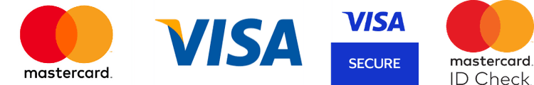 Payment Methods - Visa, Mastercard, Visa Secure, Mastercard ID Check
